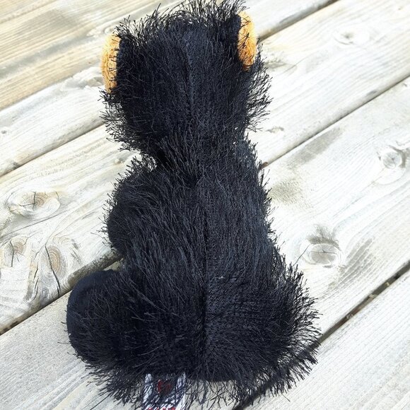 GANZ Black Bear Plush CUTE - Picture 2 of 2